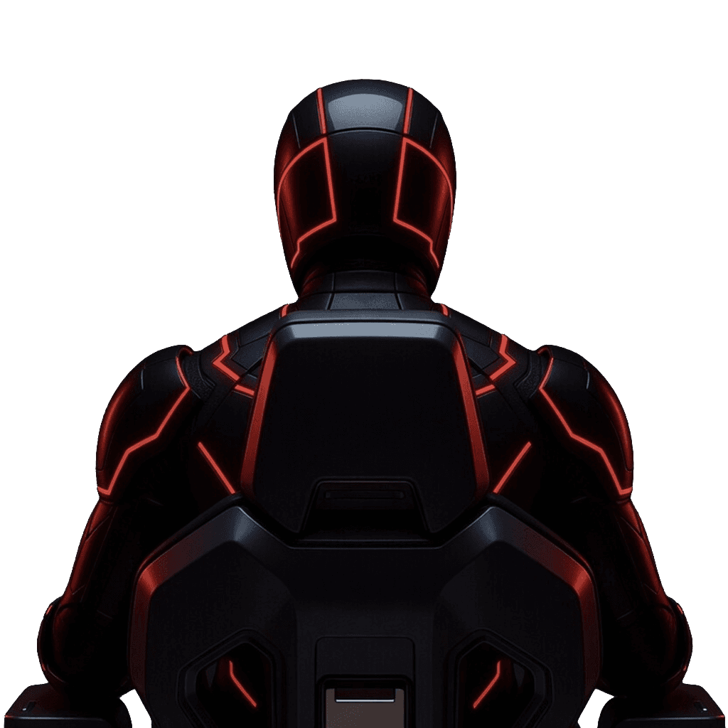 VIRES AI seated in cockpit chair